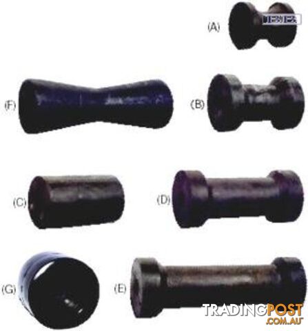 STD Rubber Keel Roller & Bush 113mm