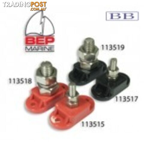 Insulated Power Stud 10mm Black