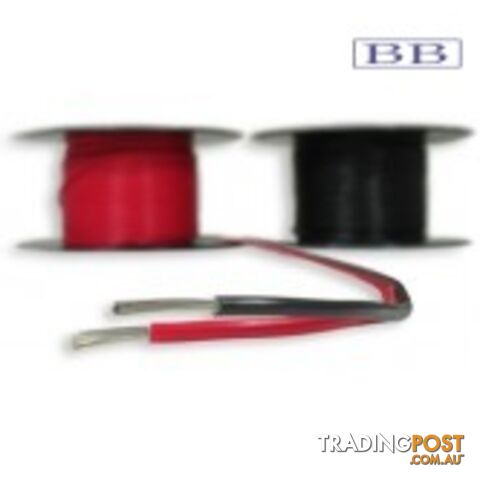 4.59mmŒ_ Black Single Core Tinned Wire (100m)