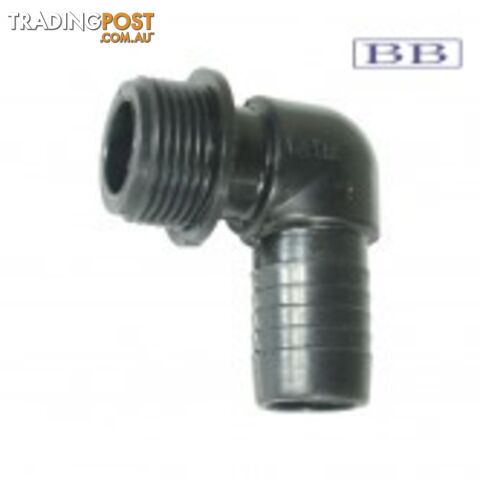 Hose Tail 1" BSP Elbow - Plastic