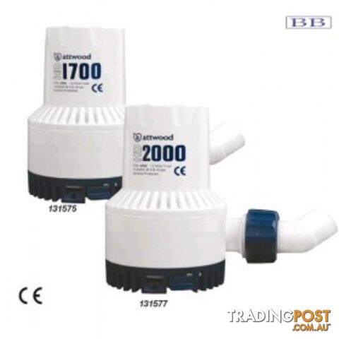 Attwood 1700GPH 2000 GPH H/D Bilge Pumps