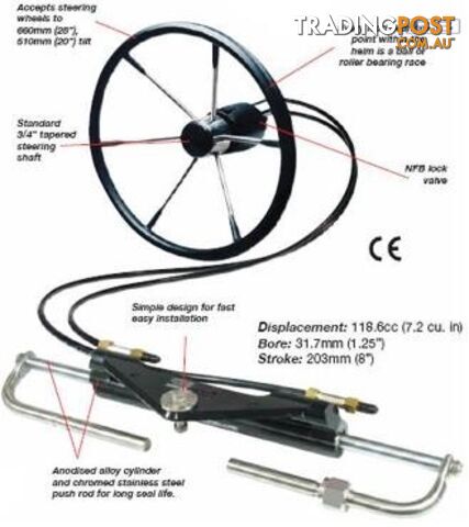 Boat hydraulic Baystar Plus Steering Kit