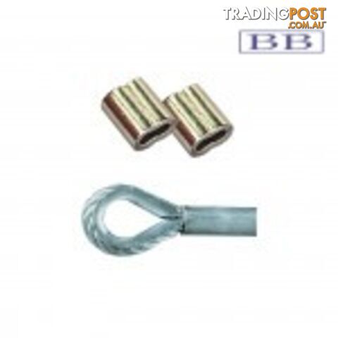 Nickle Plated Copper Swage 5/16" (8mm)