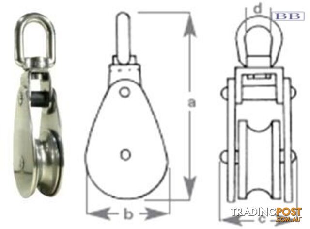 Cheek Block - 14mm Nylon