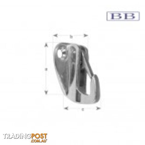 Stainless steel Bulkhead Mount Snap Hook Sml
