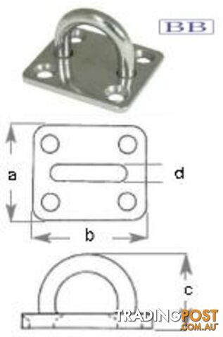 Square Pad Eye sm