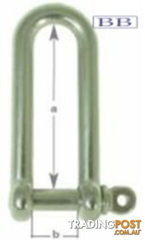 Long 'D' Shackles 5mm TO 12mm