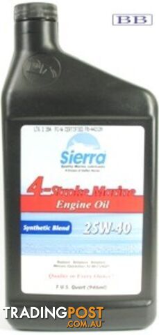 4-Stroke 25W-40 Synthetic Blend Engine Oil 1L