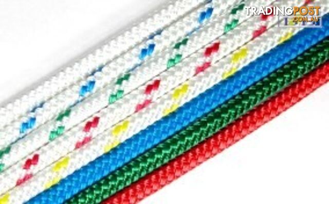 Double Braid12mm x 100m Solid Red