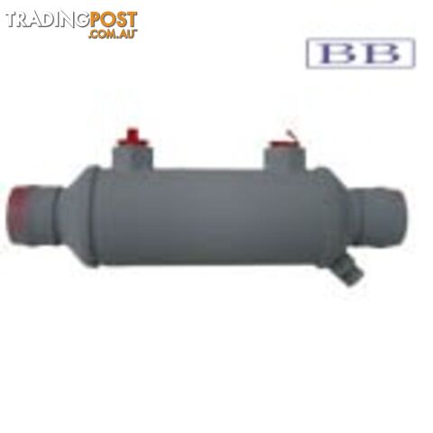Oil cooler 5 inch Borg Warner style 3/8 NPT and 1/2 inch