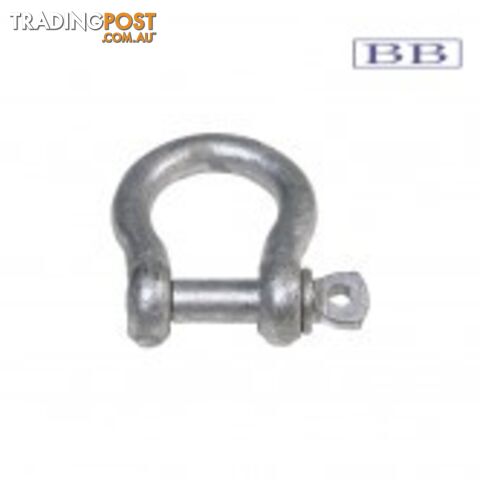 Bow Shackle Galvanised 8mm (5/16")