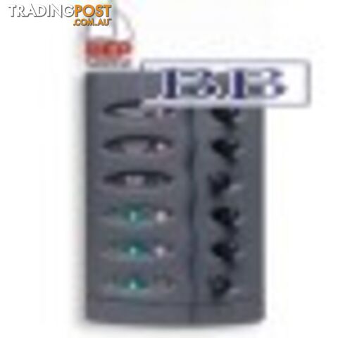 BEP 6 Switch Waterproof Panel, No Fuses - Grey