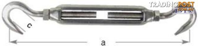 Turnbuckle Hook&Hook M6