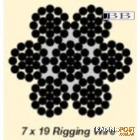 7 x 19 Rigging Wire 1/4"