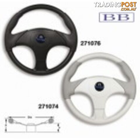 Boat steering wheel Morbidone Wheel Grey or Black