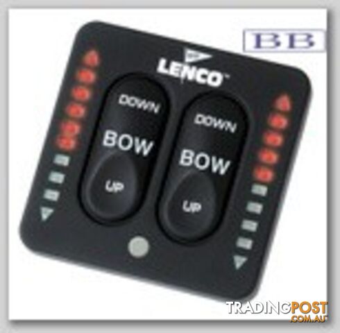 LENCO marine Trim Tabs standard sizes 12v 22 to 30ft No Switch