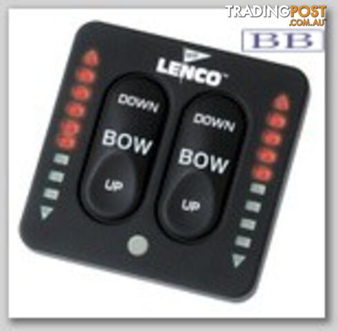 LENCO marine Trim Tabs standard sizes 12v 22 to 30ft No Switch