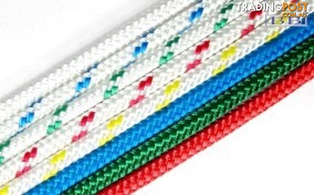 Double Braid 12mm x 100m Red Fleck