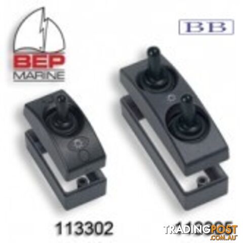 Exterior Contour Switch - Double On/Off White
