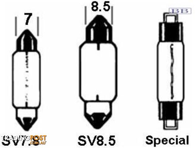 Festoon Bulb 12V 7w