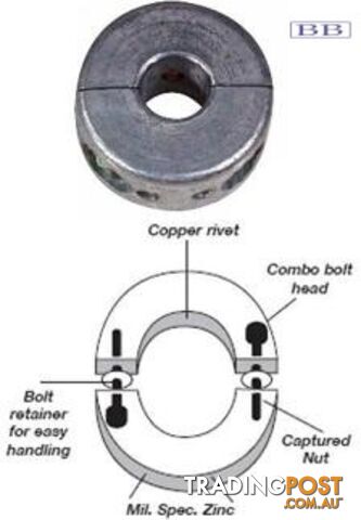 Propeller Shaft Anode 3/4"