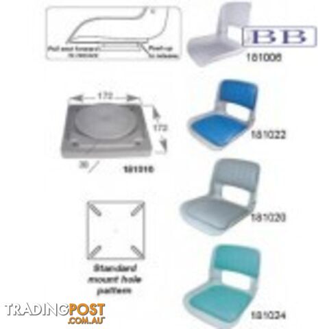 Boat Quick Disconnect Swivel Seat and Base