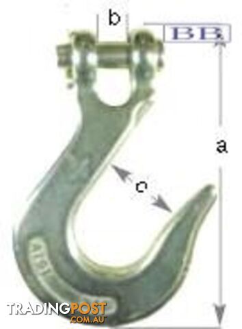S/S Clevis Slip Hook - 6mm