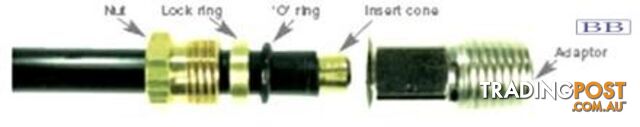 Adaptor 1/4äó NPT to 5/16äó tube