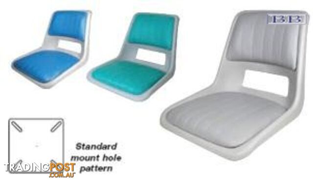 Strata Seat - Grey with teal pads