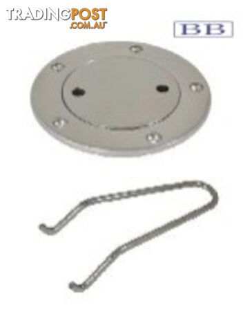 Deck Plate & Key stainless steel 174302