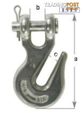 Stainless steel Clevis Grab Hook for 8mm chain