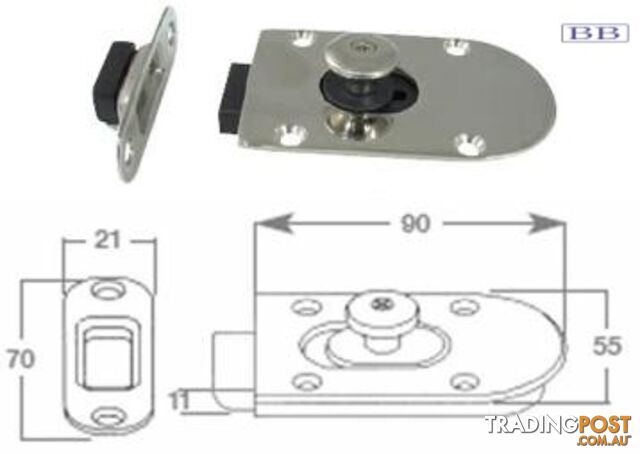 Magnetic Slide Catches