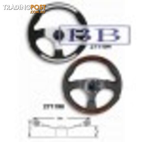 Boat steering wheel Fantasy Wheel - Navy/silver insert