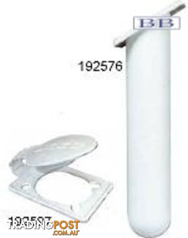Slimline Angled Flush Mount White