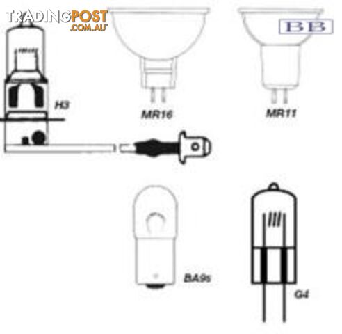 Quartz Halogen Bulb 12V 55w