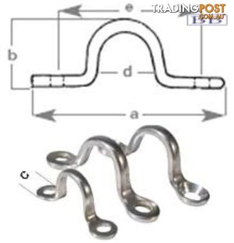 Saddle - 4mm r/h screws