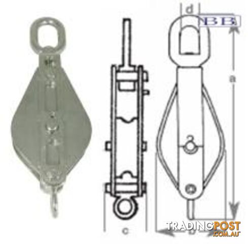 Trawl Block 16mm