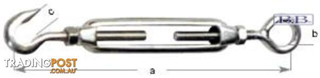 Turnbuckle Hook&Eye M10