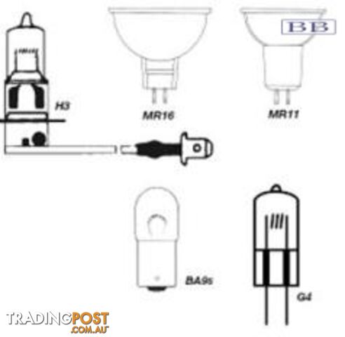 Quartz Halogen Bulb 12V 100w