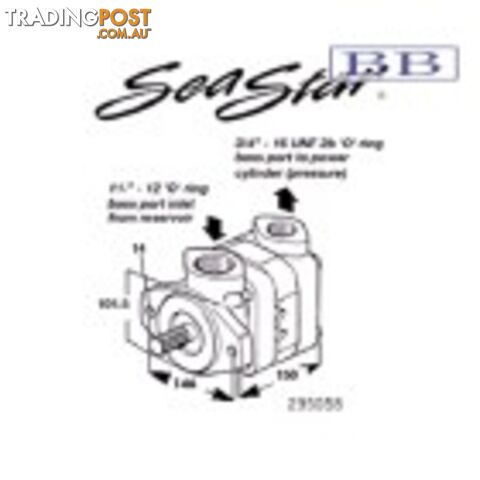 Seastar Power Steering Pump Adaptor for 5061 Twin Disc