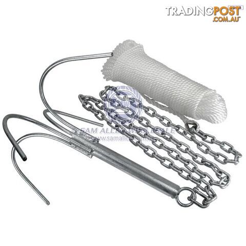 Reef Anchor Kit - Galvanised Heavy Duty 4 Prong