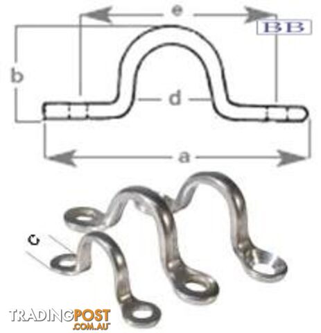 Saddle - 5mm r/h screws