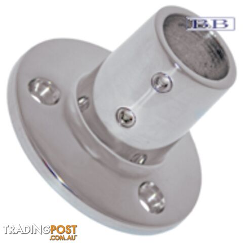 Stainless Steel Rail fittings 90 deg Round base