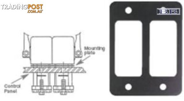 Twin Control Mount Plate