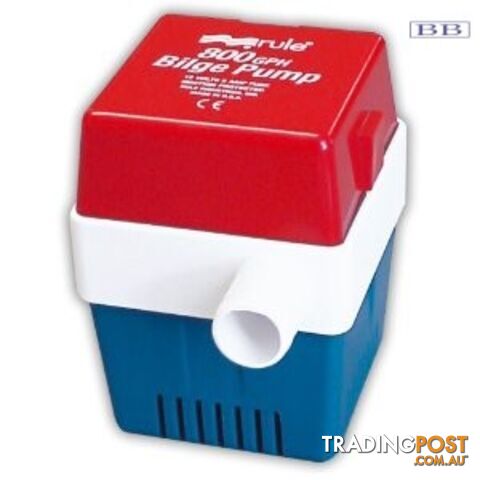 Marine RULE 800 BILGE PUMPS GPH SQUARE