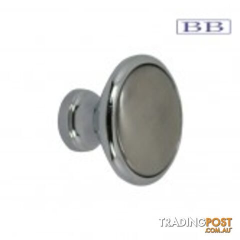 Cabinet Knobs - Chromed Brass & S/S