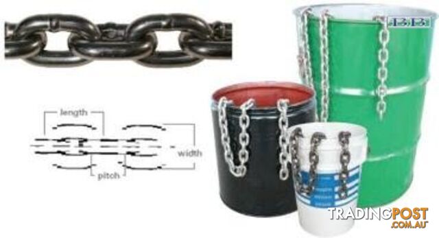 S/S short link chain 100kg - 6mm Stainless Steel