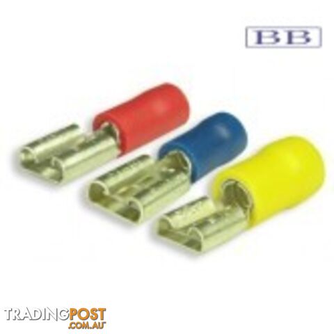 External Spade Terminal Yellow (100)