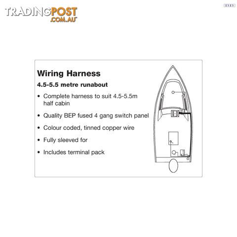 4.5-5.5 Metre Half Cabin Wiring Harness