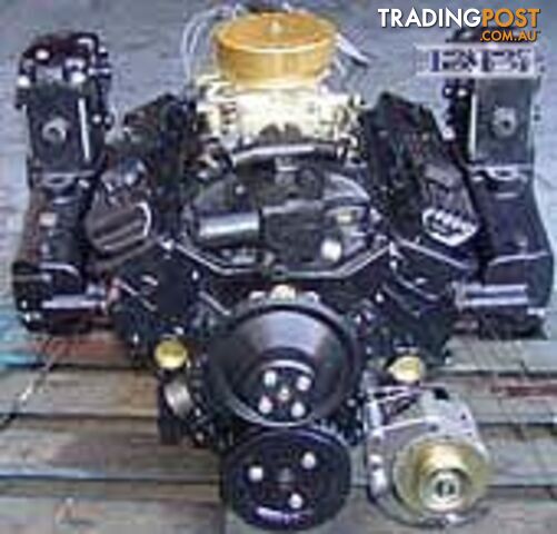 Chev 350 5.7LT V8 Marine Engine w/ carb & manifolds 024 suit Mercruiser OMC Volvo